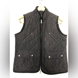 LRL Lauren Jeans Co. Ralph Lauren Full Zip Black Quilted Vest Women’s PM